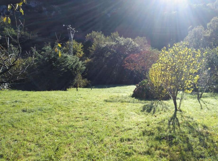 Amplia Y Comoda Casa De Piedra Con Porche Y Jardin San Roque de Ríomiera Exterior foto